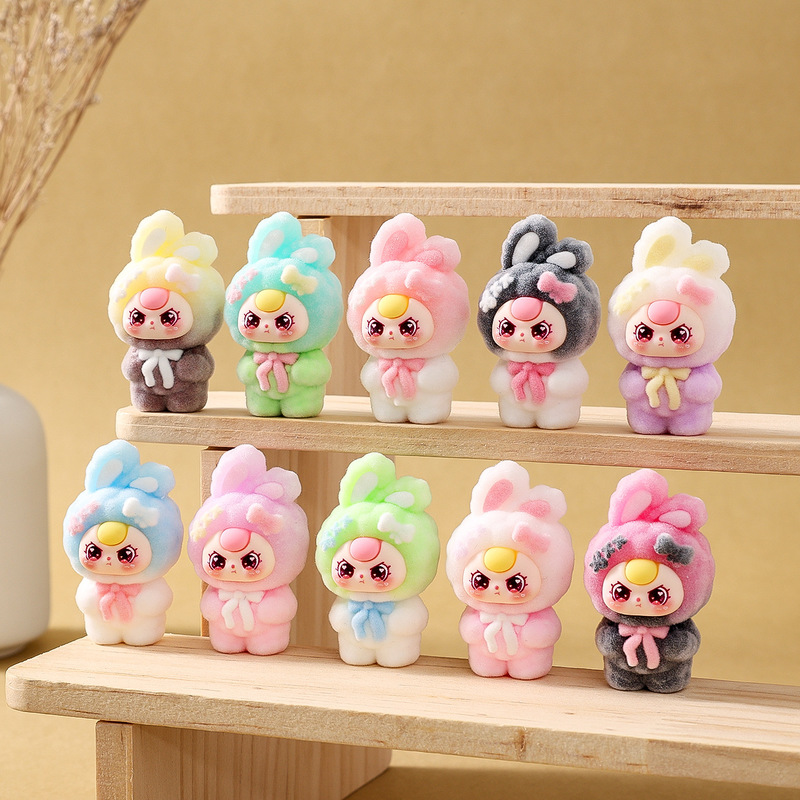 Baby Products Wholesale - Schattige Babythree Flocking Gradient Color Blind