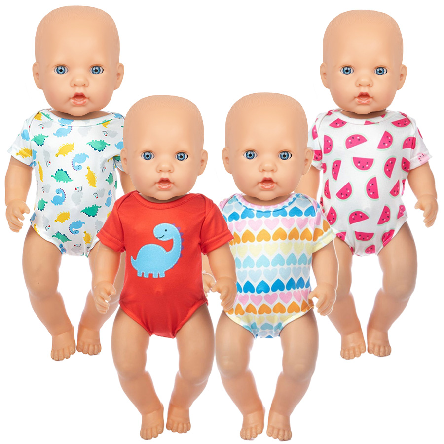 Baby Product - Cartoon Dinosaurus Zwempak voor 16-18Inch Amerikaanse
