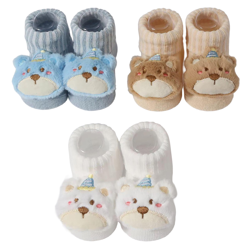 Baby Products Essential - 3 paren/set babysokjes meisjes jongens pasgeboren