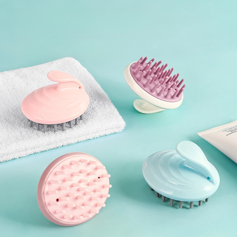 Baby Products Essential - Siliconen haarmassagekam, hoofdhuidreinigingsborstel, unisex, shampoo tegen