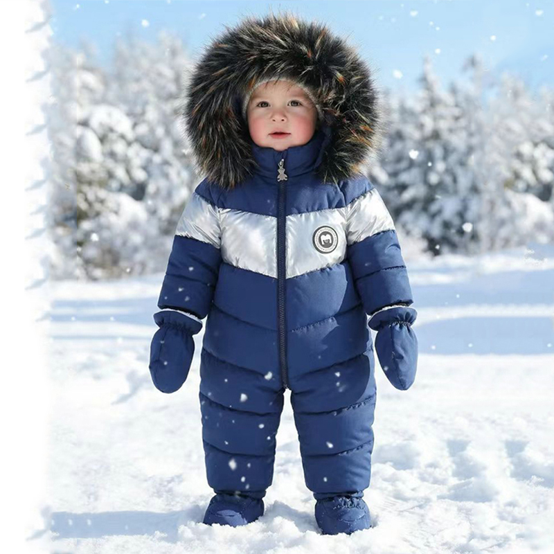 Baby Products Essential - Winter pasgeboren baby romper met handschoenen